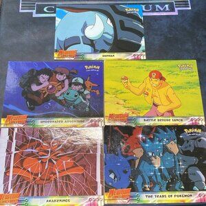 Pokémon Mewtwo Strikes Back Movie Card Lot (5) 1999